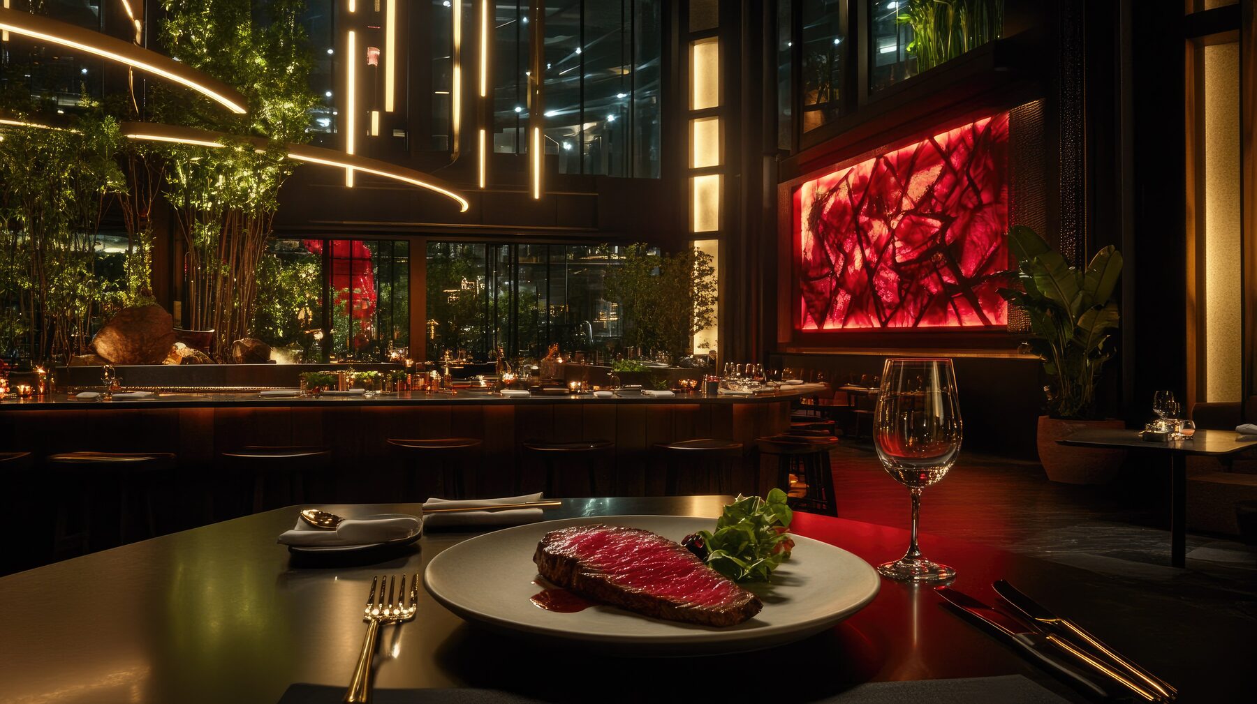 Restaurante premium de lujo, referencia de aspiración de marca para Cero Cierre